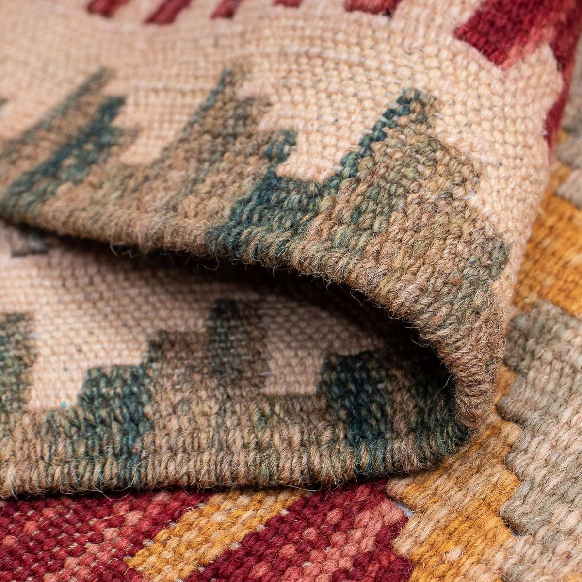 Runner Kelim Carpet - Splash - 407 x 76 cm - flerfärgad