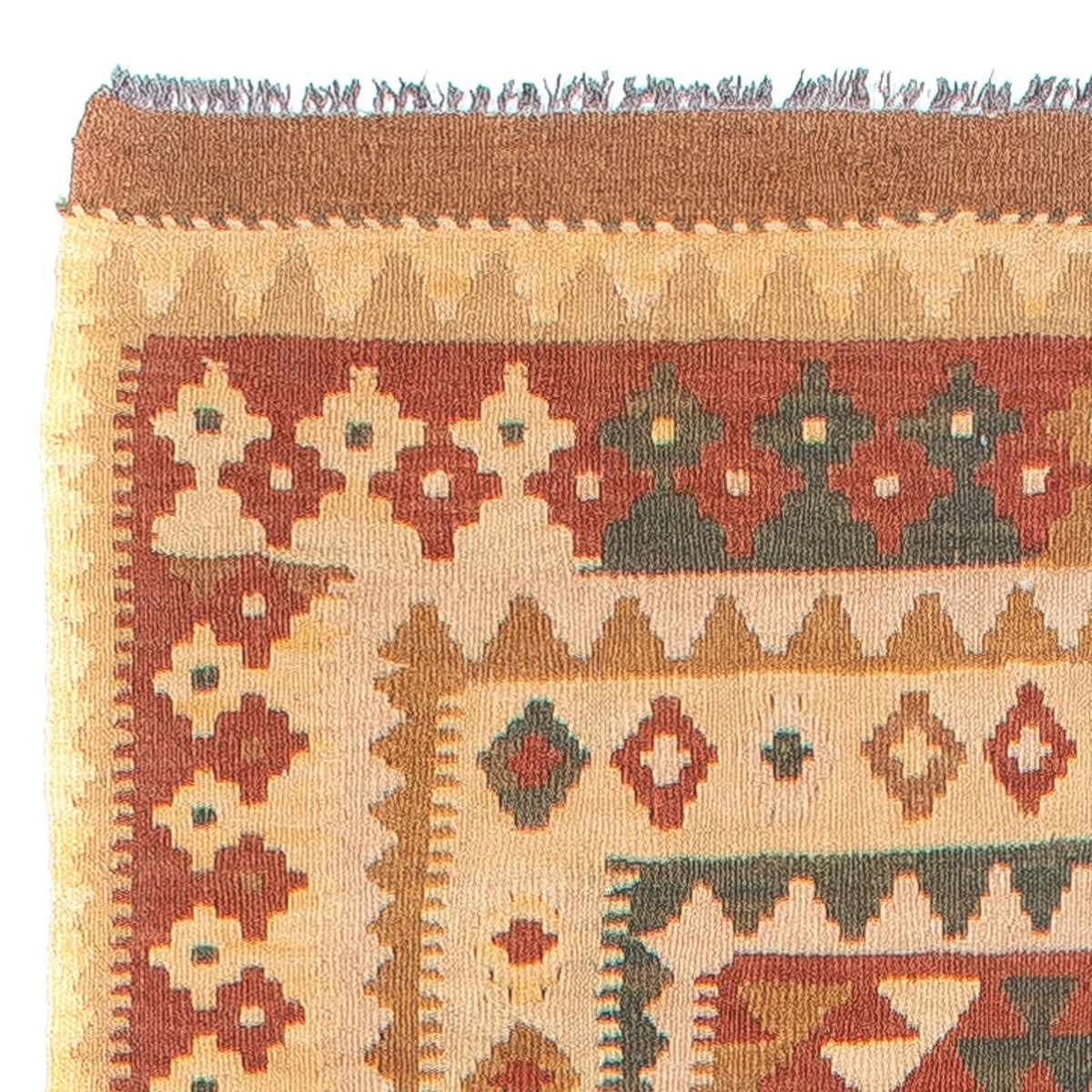 Runner Kelim Carpet - Splash - 371 x 88 cm - flerfärgad