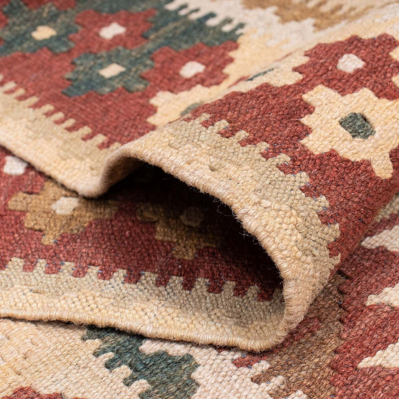 Runner Kelim Carpet - Splash - 371 x 88 cm - flerfärgad