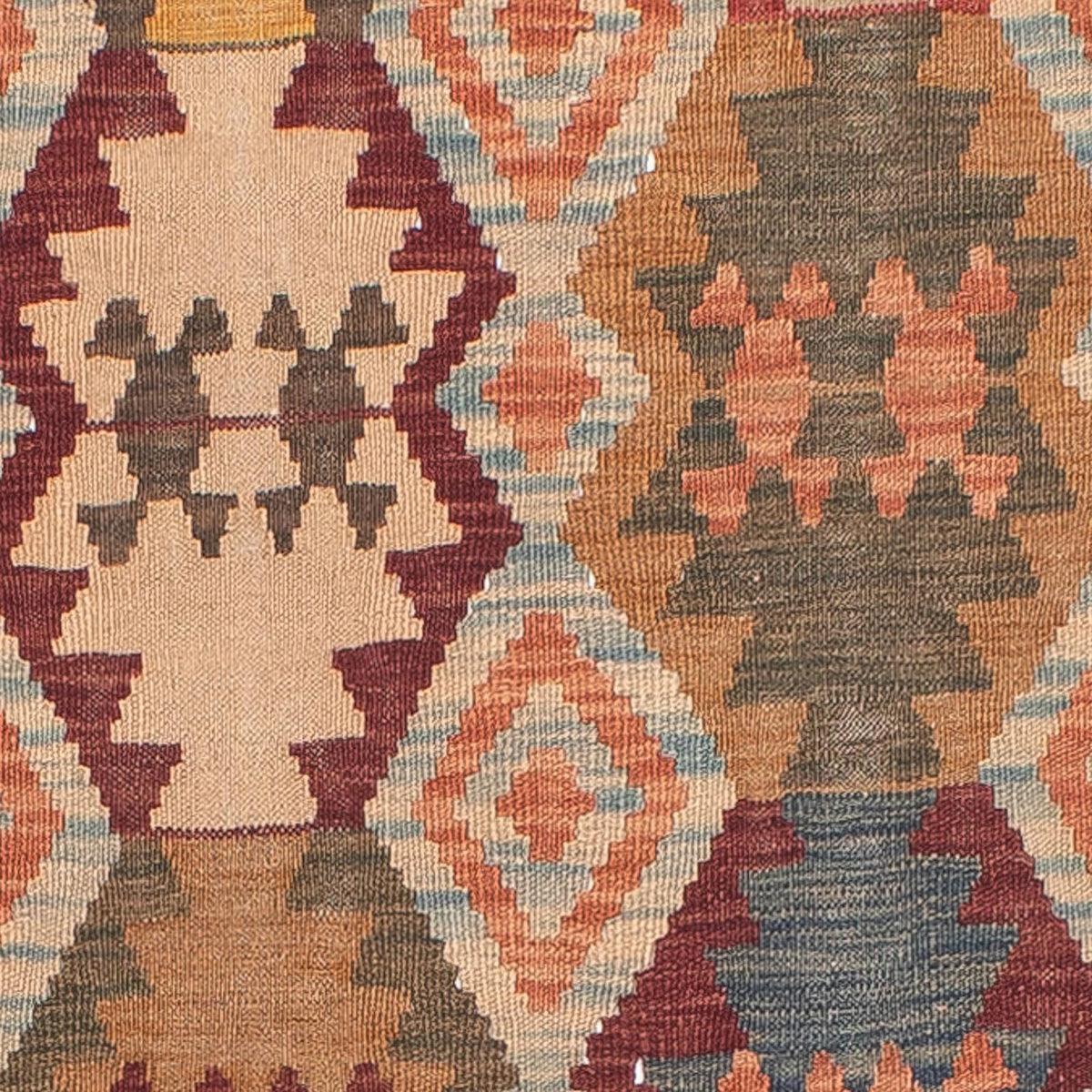 Runner Kelim Carpet - Splash - 387 x 70 cm - flerfärgad