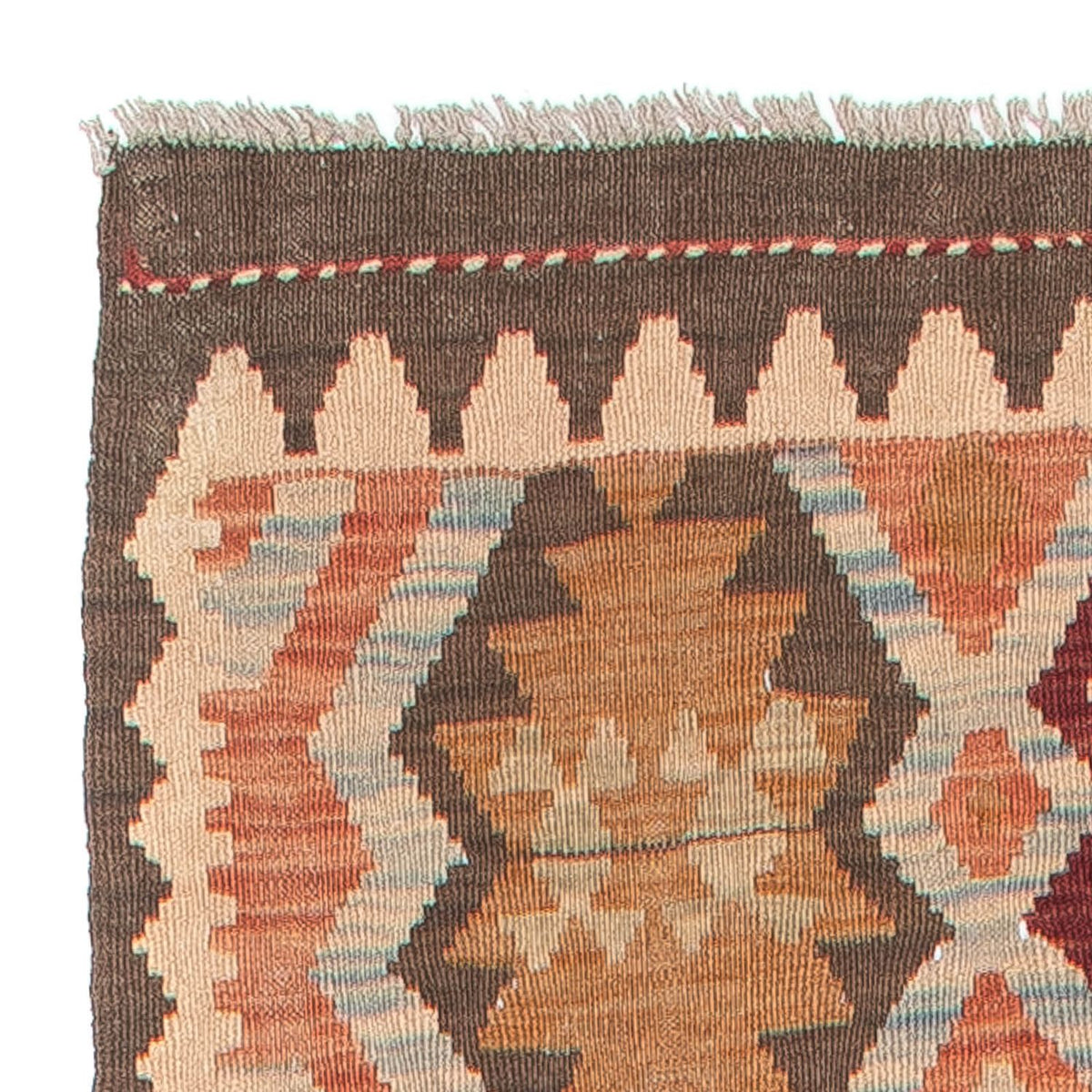 Runner Kelim Carpet - Splash - 387 x 70 cm - flerfärgad