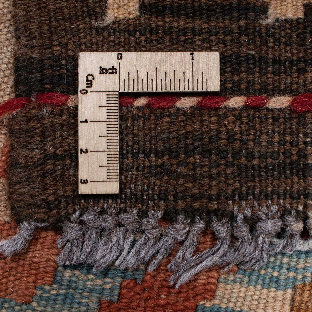 Runner Kelim Carpet - Splash - 387 x 70 cm - flerfärgad