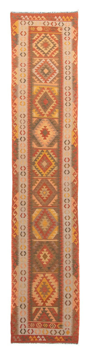 Runner Kelim Carpet - Splash - 435 x 86 cm - flerfärgad