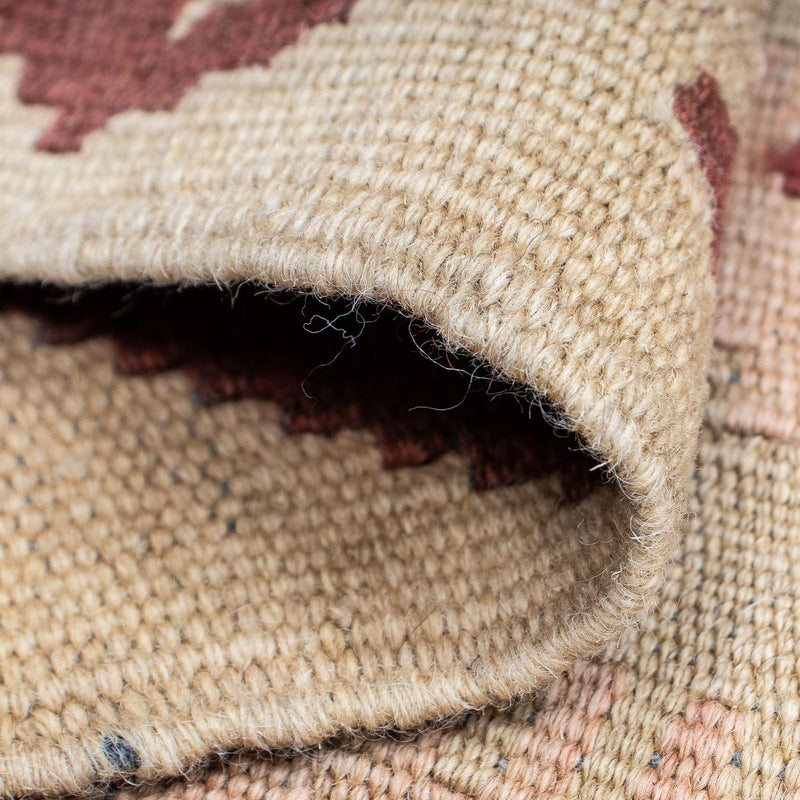 Runner Kelim Carpet - Splash - 301 x 80 cm - ljusbrun