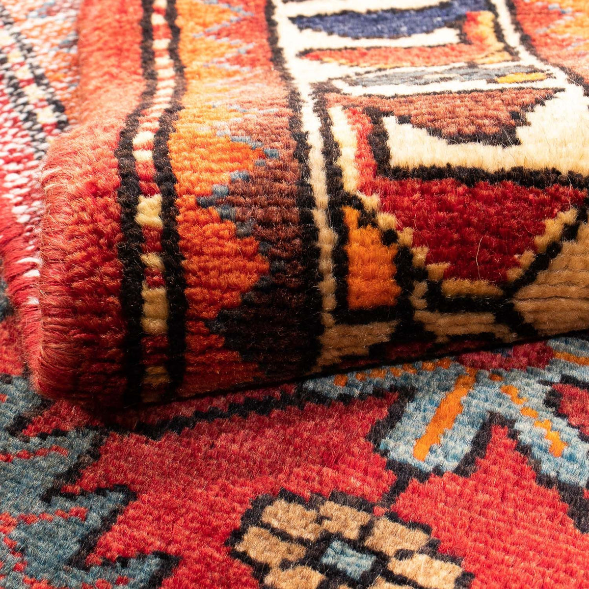 Persisk matta - Nomadic - 146 x 88 cm - mörkröd