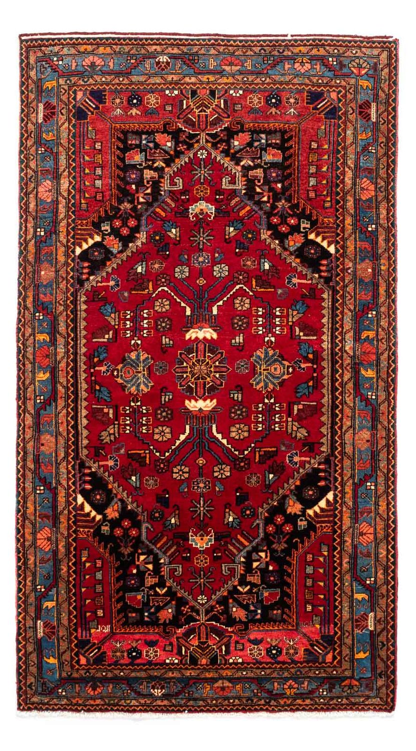 Persisk matta - Nomadic - 240 x 133 cm - mörkröd