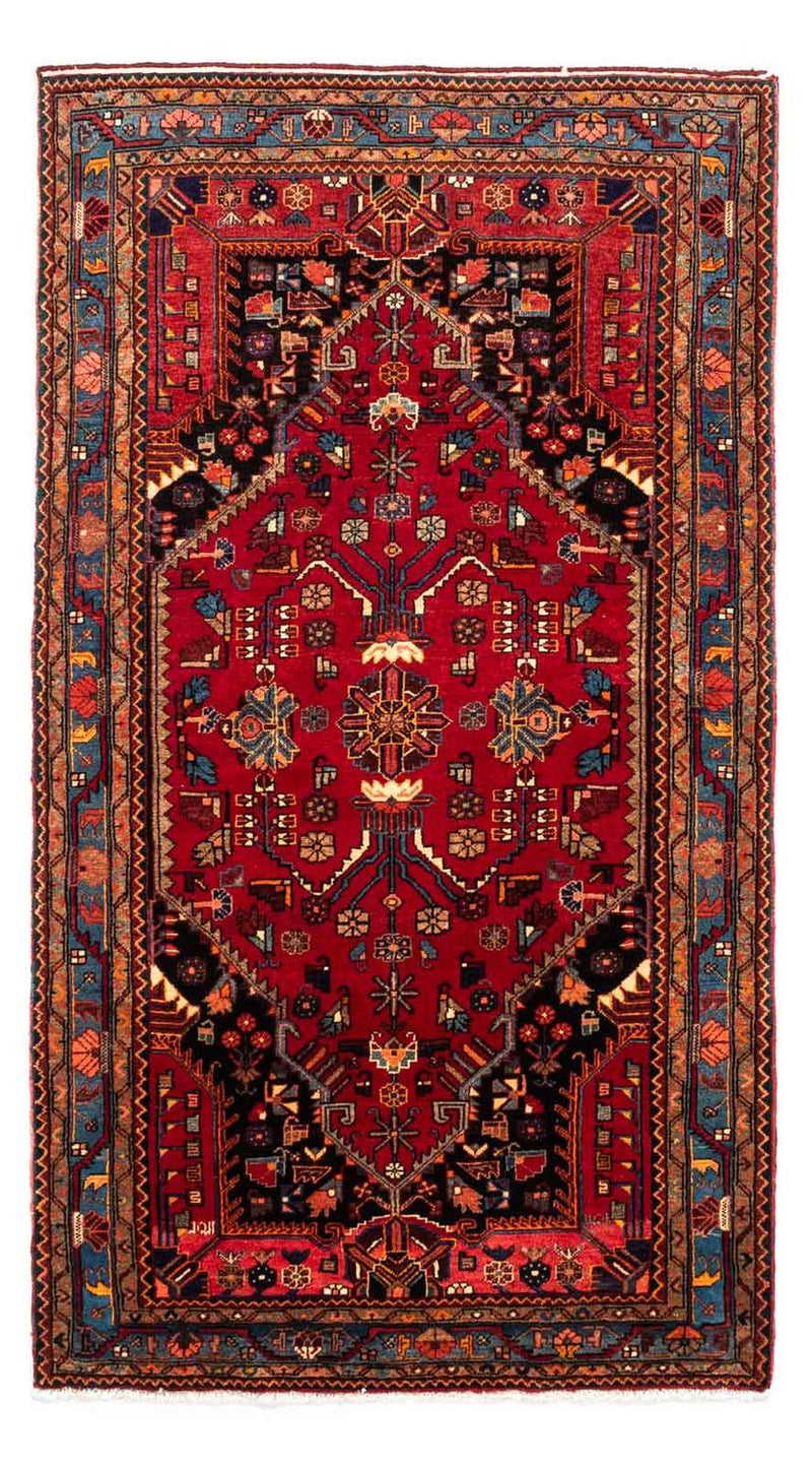 Persisk matta - Nomadic - 240 x 133 cm - mörkröd