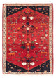 Persisk matta - Nomadic - 152 x 110 cm - mörkröd