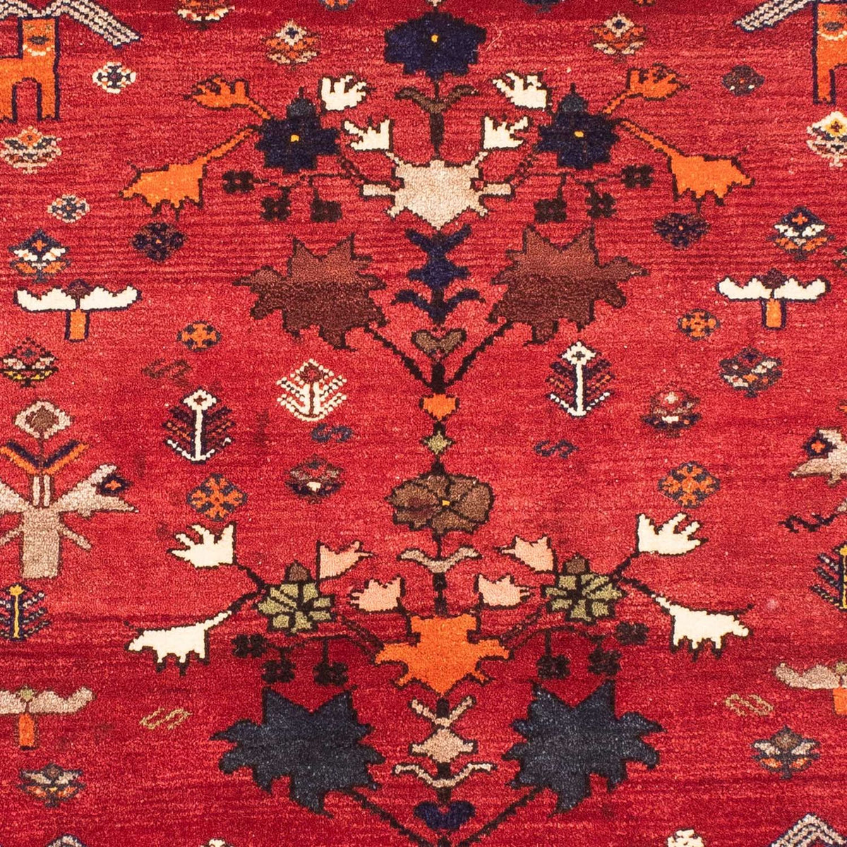 Persisk matta - Nomadic - 152 x 110 cm - mörkröd