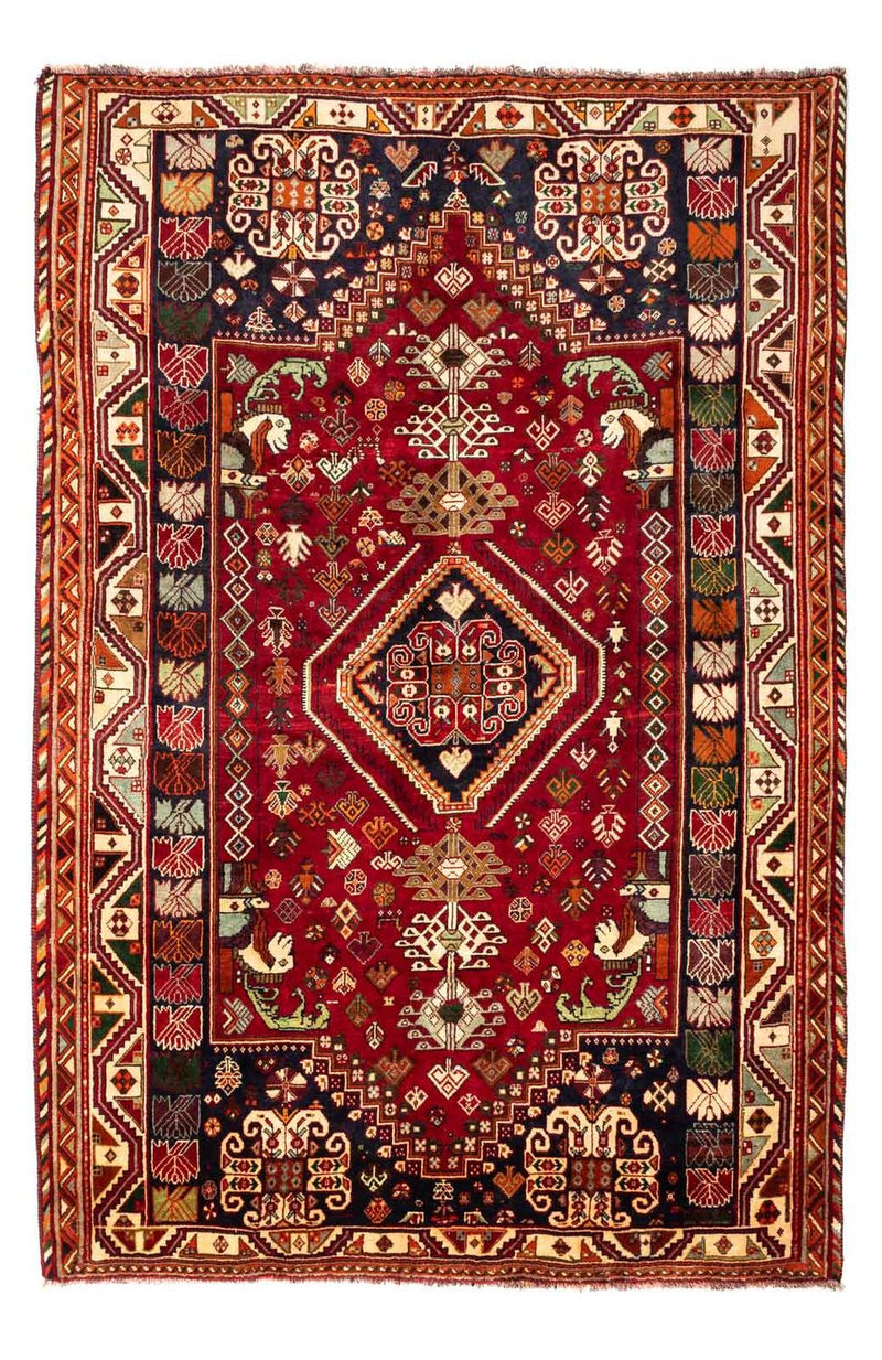 Persisk matta - Nomadic - 272 x 183 cm - mörkröd