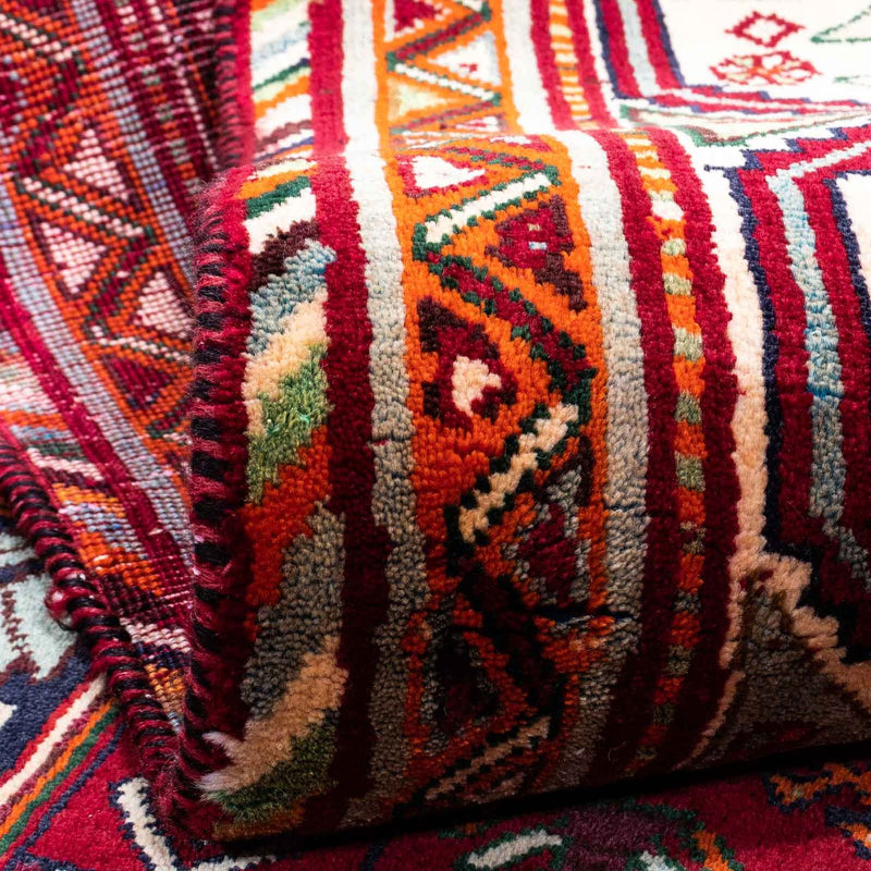 Persisk matta - Nomadic - 272 x 183 cm - mörkröd