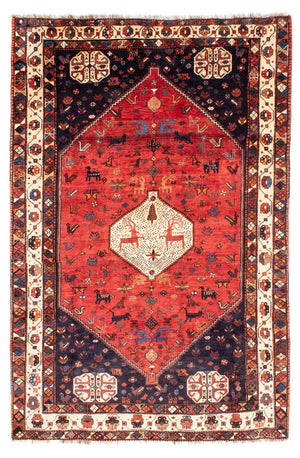 Persisk matta - Nomadic - 300 x 205 cm - mörkröd