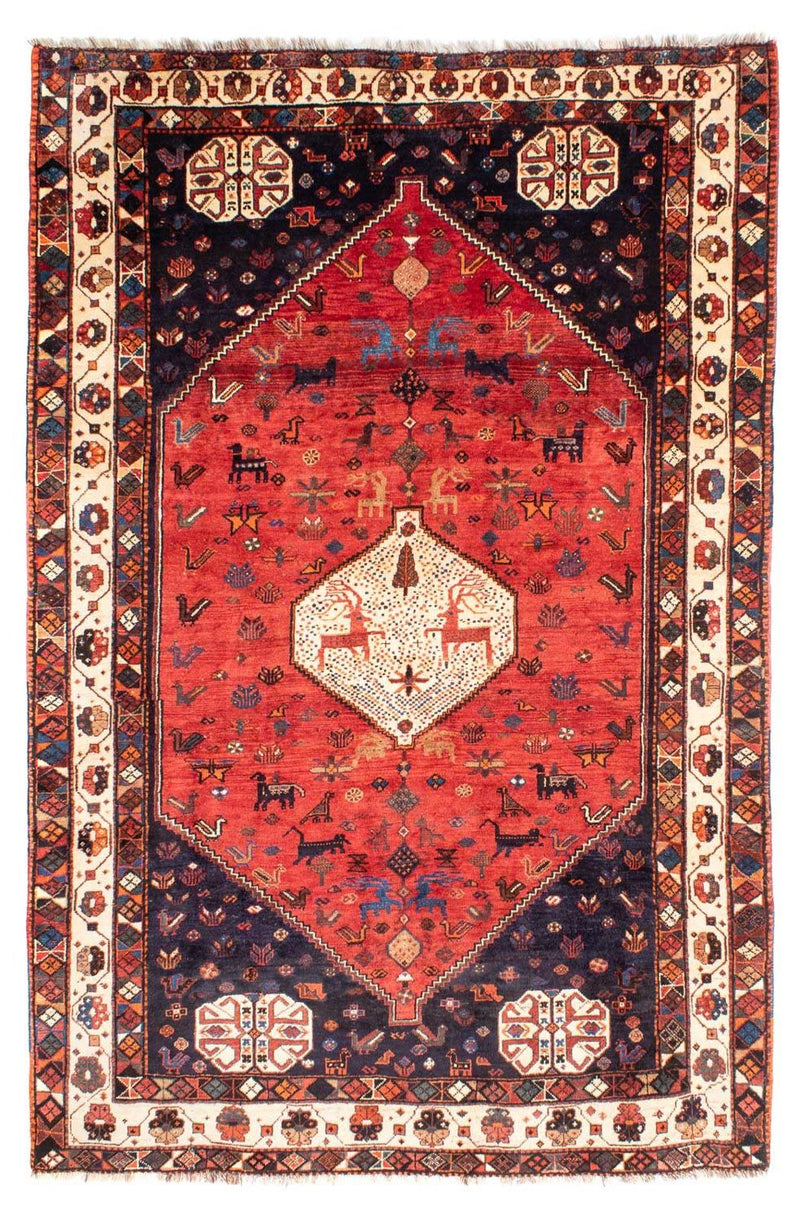 Persisk matta - Nomadic - 300 x 205 cm - mörkröd