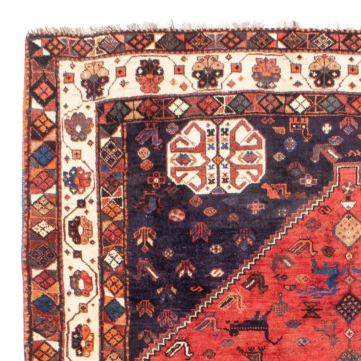 Persisk matta - Nomadic - 300 x 205 cm - mörkröd