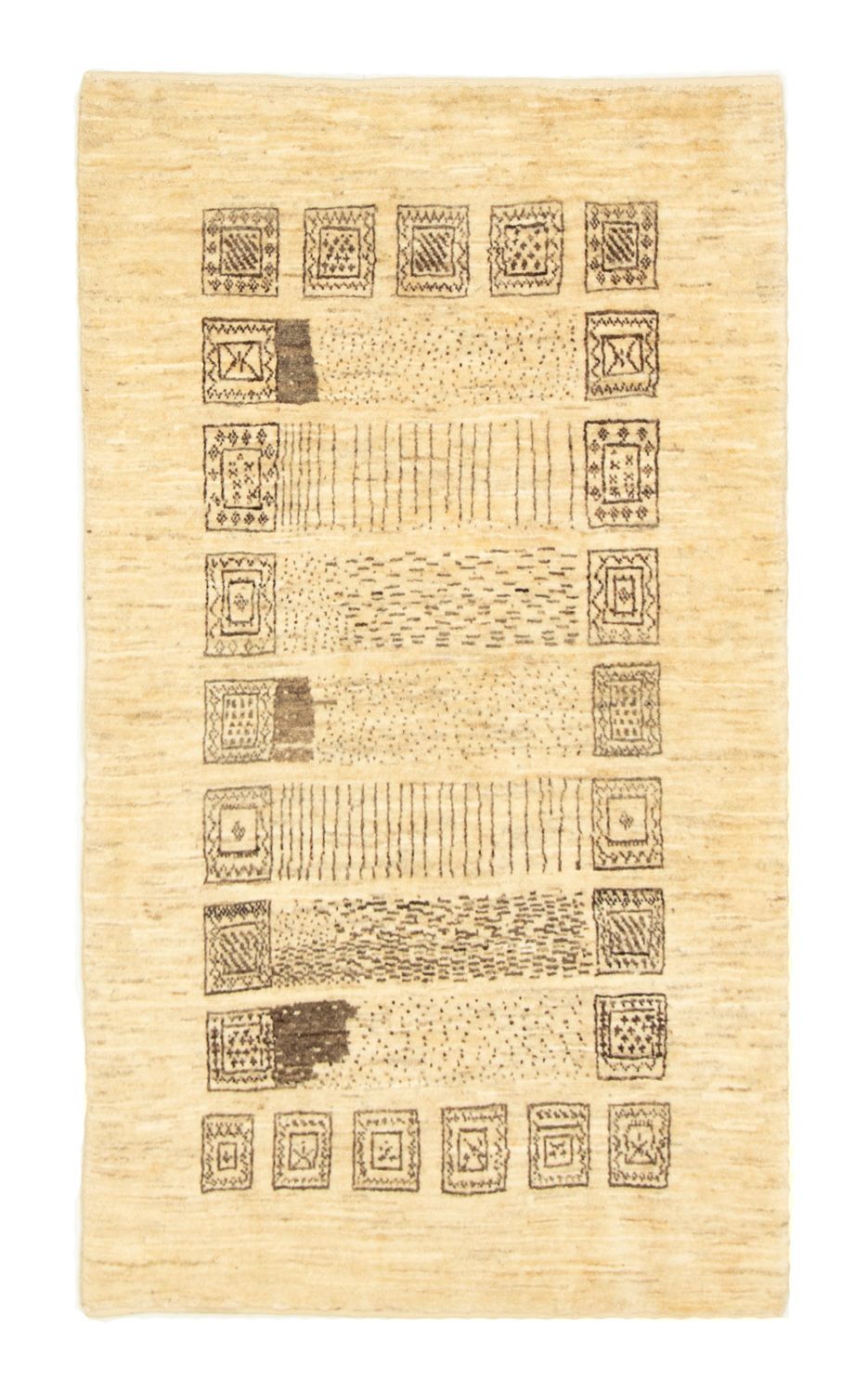 Gabbeh-matta - persisk - 150 x 87 cm - beige
