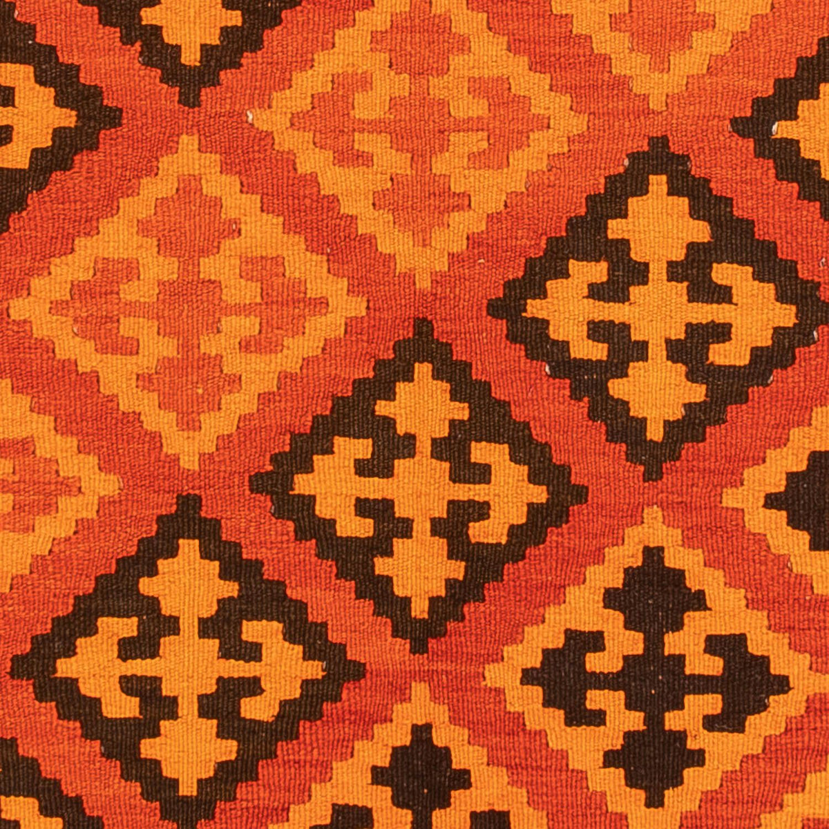 Kelim Carpet - orientalisk matta - 194 x 150 cm - ljusröd