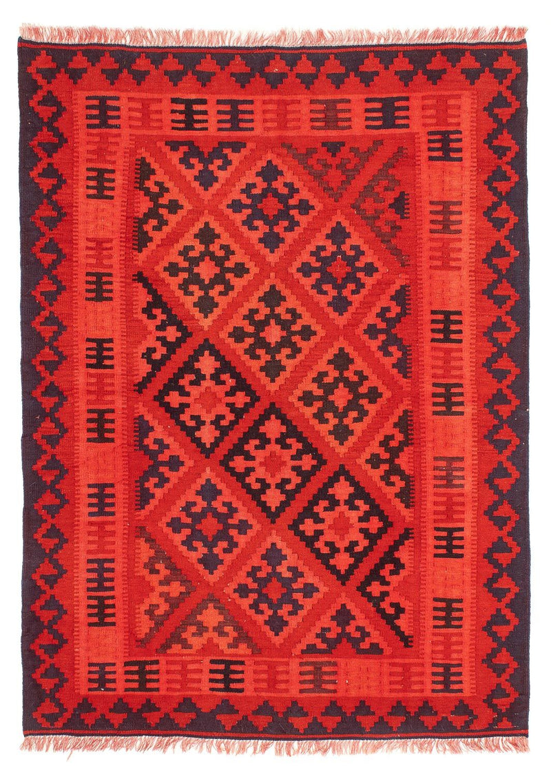 Kelim Carpet - orientalisk matta - 210 x 151 cm - röd