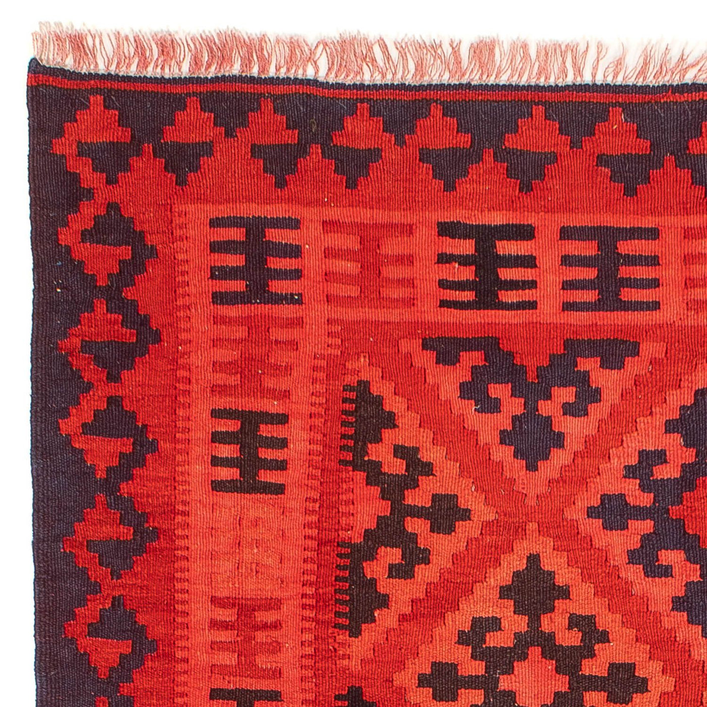 Kelim Carpet - orientalisk matta - 210 x 151 cm - röd