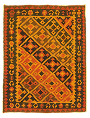 Kelim Carpet - orientalisk matta - 190 x 149 cm - guld