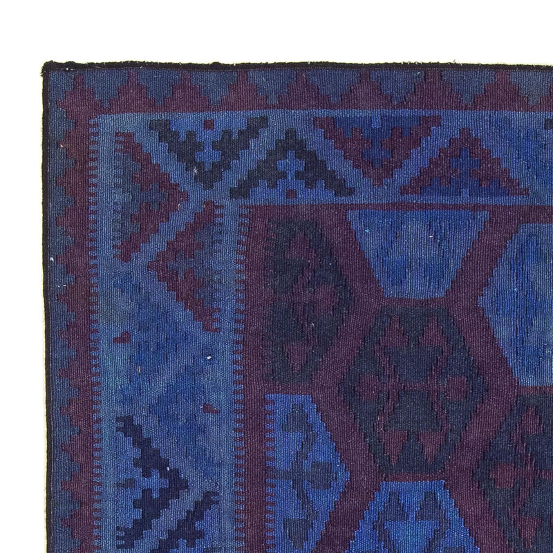 Kelim Carpet - orientalisk matta - 195 x 155 cm - blå