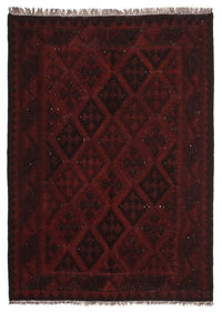 Kelim Carpet - orientalisk matta - 193 x 145 cm - mörkröd
