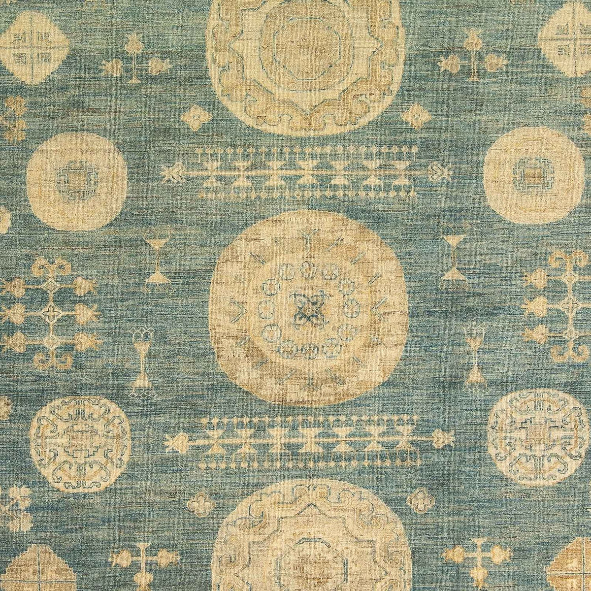 Ziegler Carpet - 297 x 241 cm - turkos