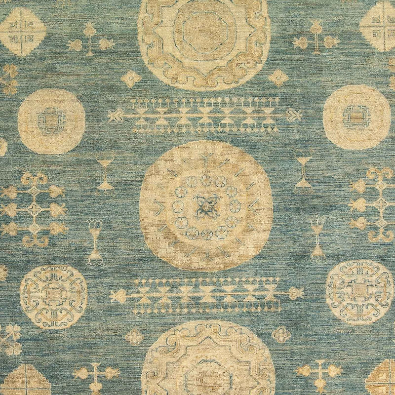Ziegler Carpet - 297 x 241 cm - turkos