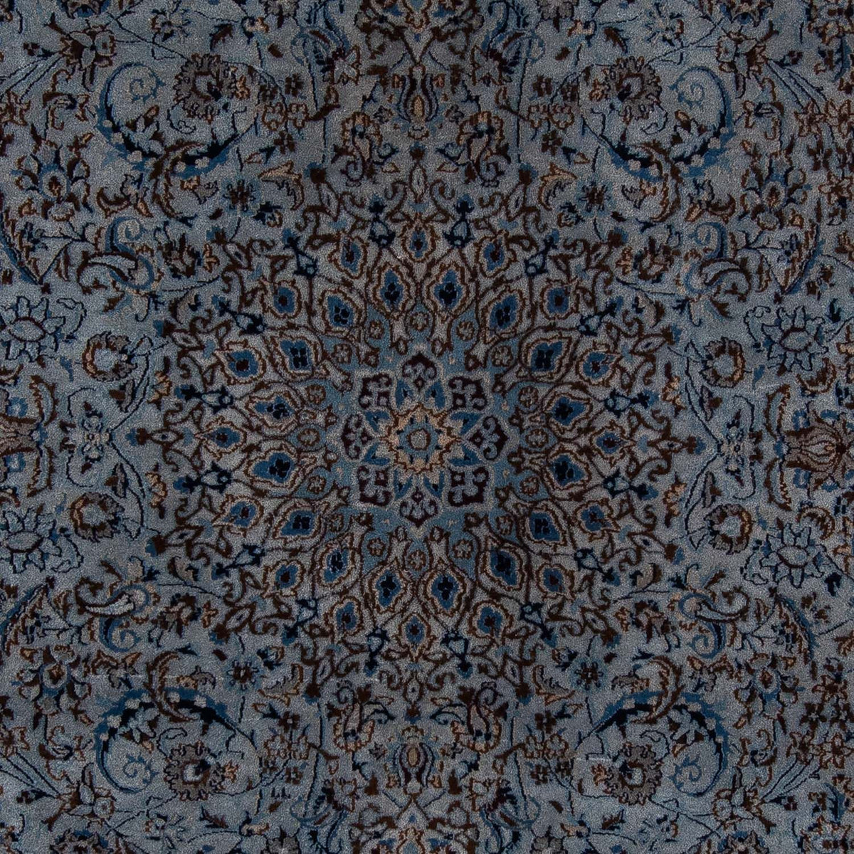 Persisk matta - Nain - 296 x 200 cm - havsblått