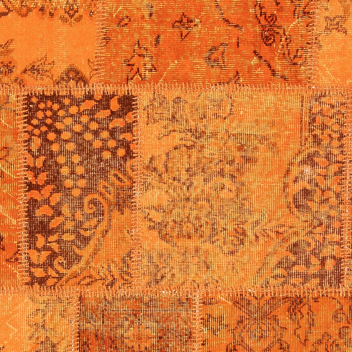 Patchwork-matta - 240 x 170 cm - brun