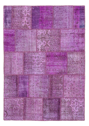 Patchwork-matta - 240 x 170 cm - lila