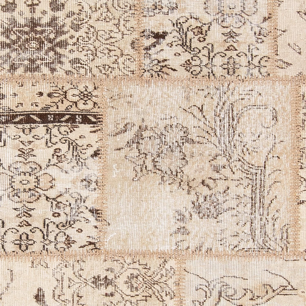 Patchwork-matta - 240 x 170 cm - ljusbrun