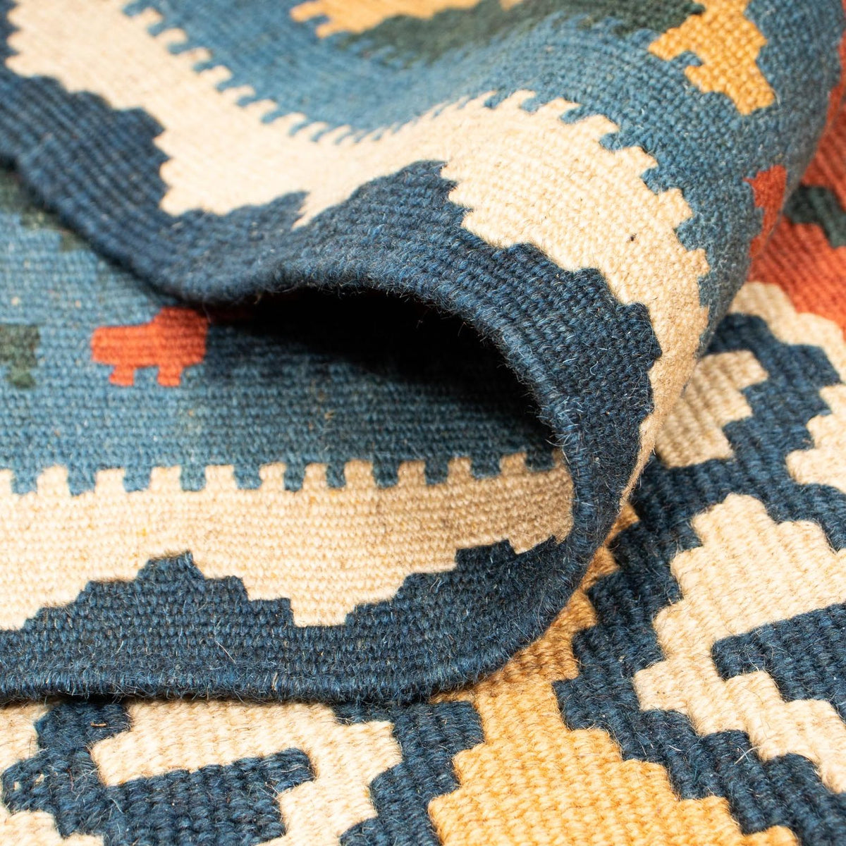 Kelim Carpet - orientalisk matta - 240 x 215 cm - flerfärgad