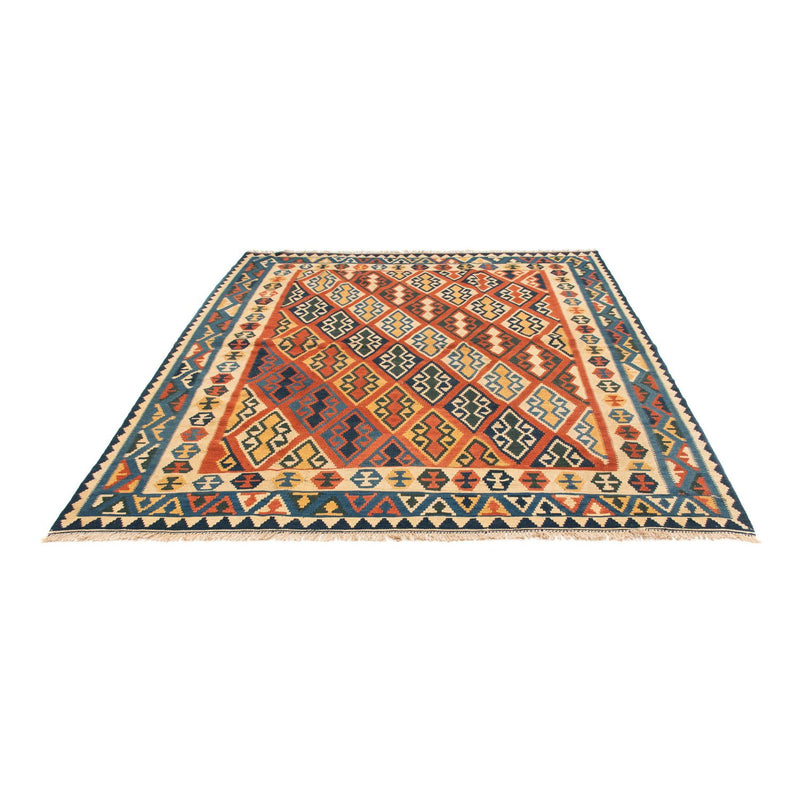 Kelim Carpet - orientalisk matta - 240 x 215 cm - flerfärgad