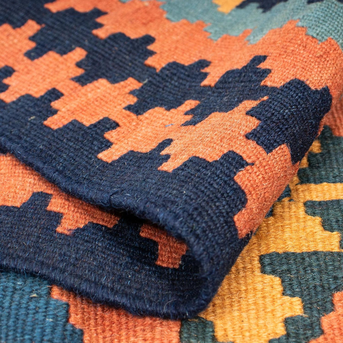 Kelim Carpet - orientalisk matta - 230 x 212 cm - flerfärgad