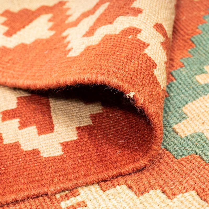 Kelim Carpet - orientalisk matta kvadrat  - 213 x 193 cm - flerfärgad