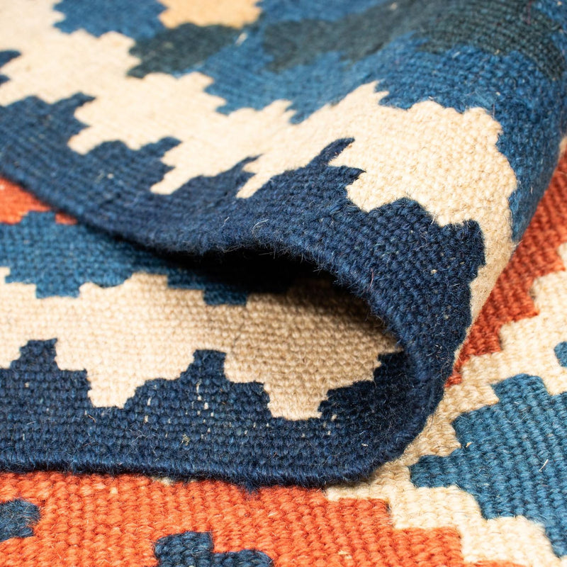 Kelim Carpet - orientalisk matta kvadrat  - 208 x 194 cm - flerfärgad