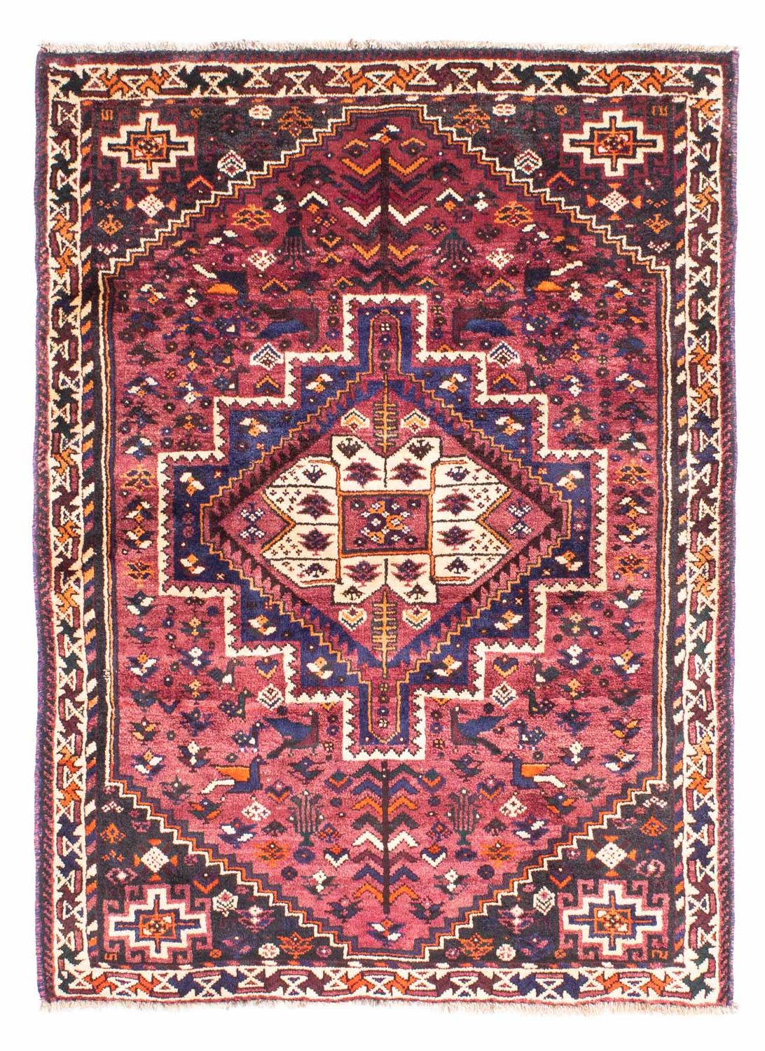 Persisk matta - Nomadic - 155 x 110 cm - fuchsia