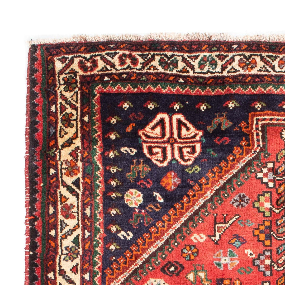 Persisk matta - Nomadic - 185 x 123 cm - mörkröd