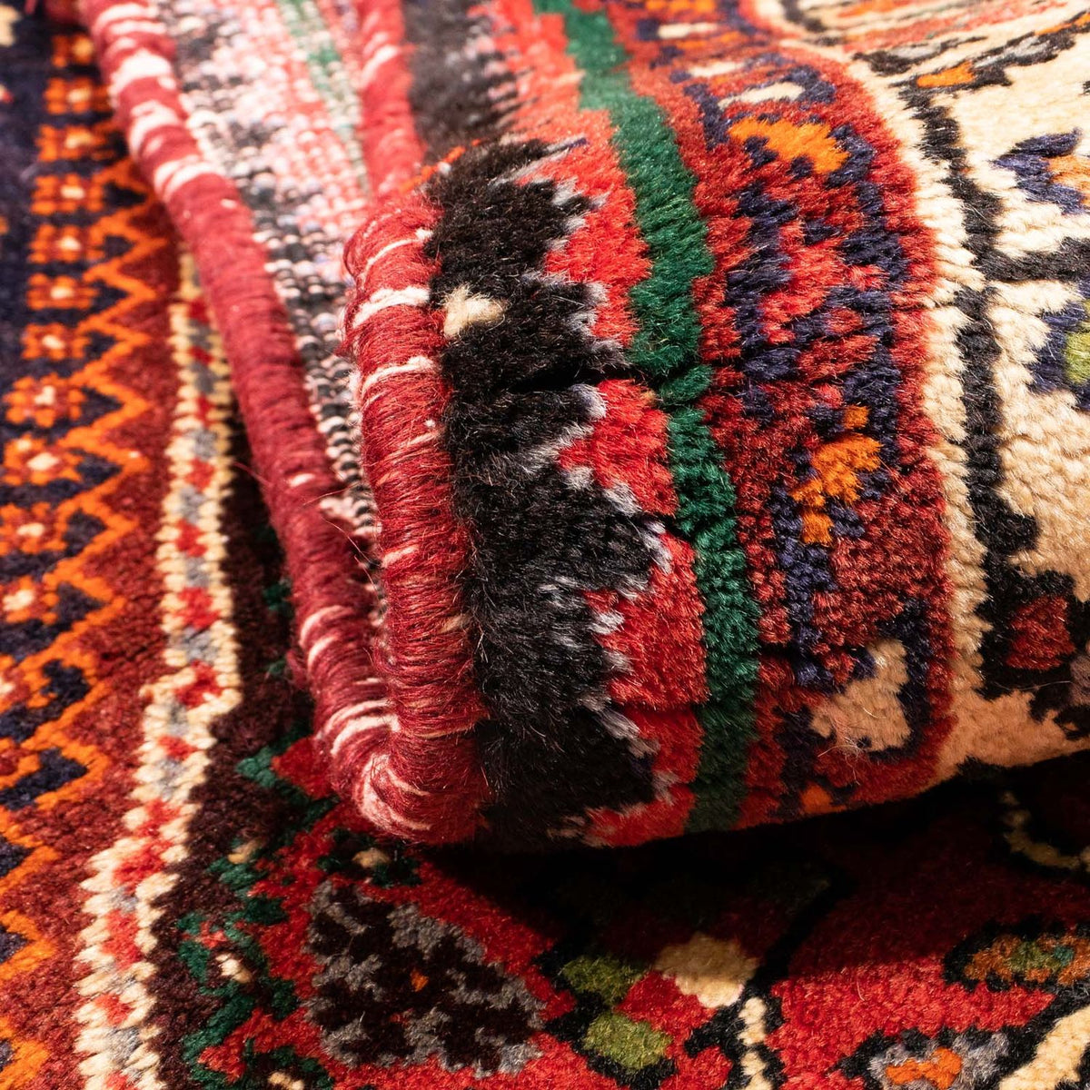 Persisk matta - Nomadic - 185 x 123 cm - mörkröd