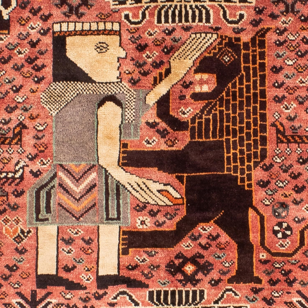 Persisk matta - Nomadic - 192 x 155 cm - ljusröd