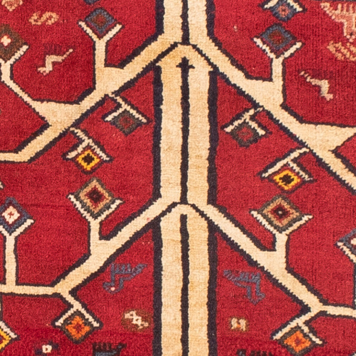 Persisk matta - Nomadic - 208 x 117 cm - mörkröd