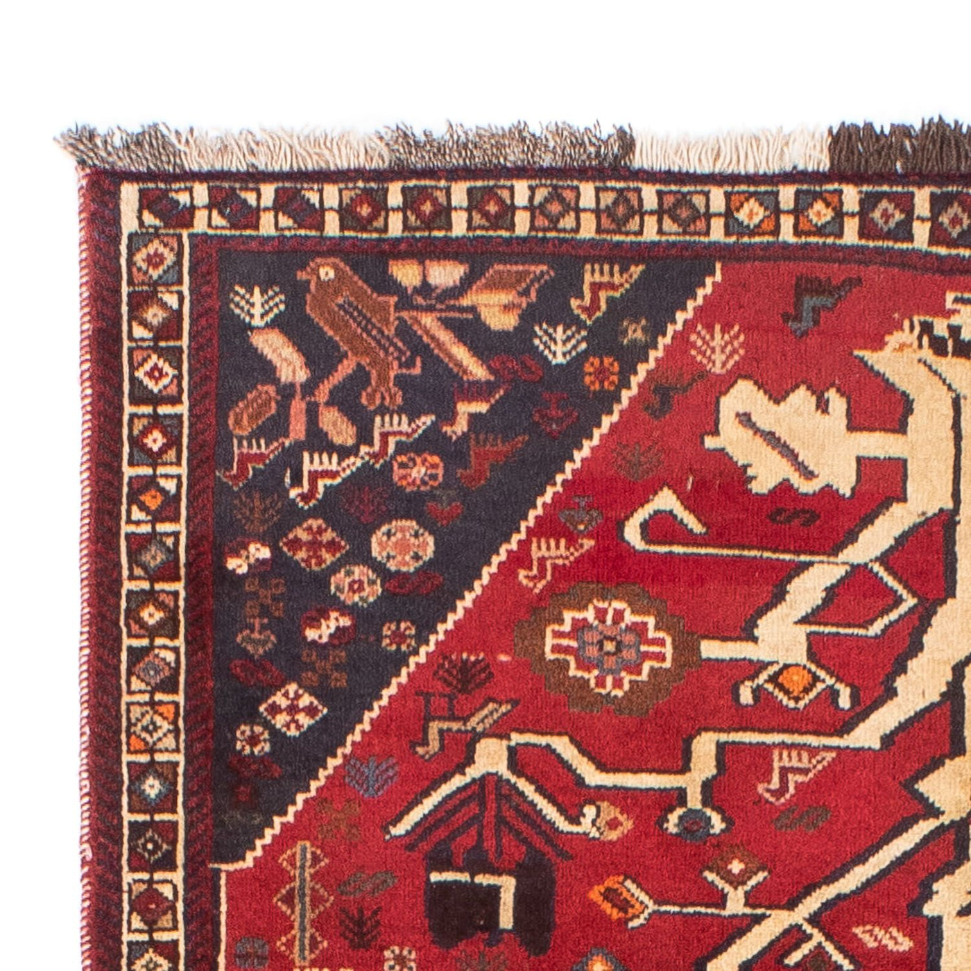 Persisk matta - Nomadic - 208 x 117 cm - mörkröd