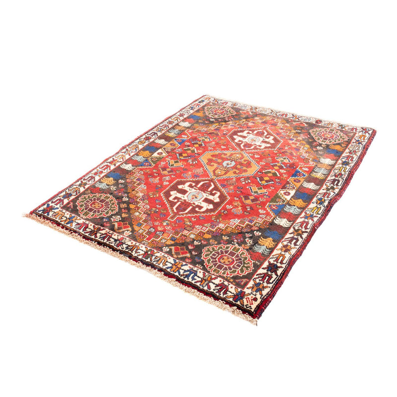 Persisk matta - Nomadic - 150 x 120 cm - mörkröd