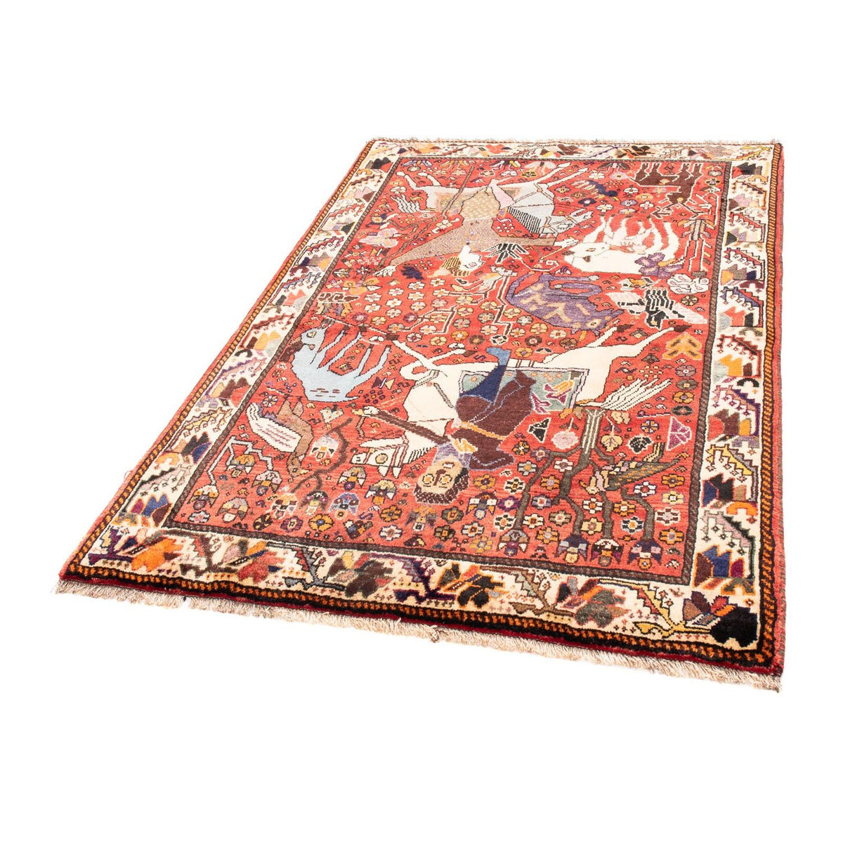 Persisk matta - Nomadic - 163 x 110 cm - ljusröd