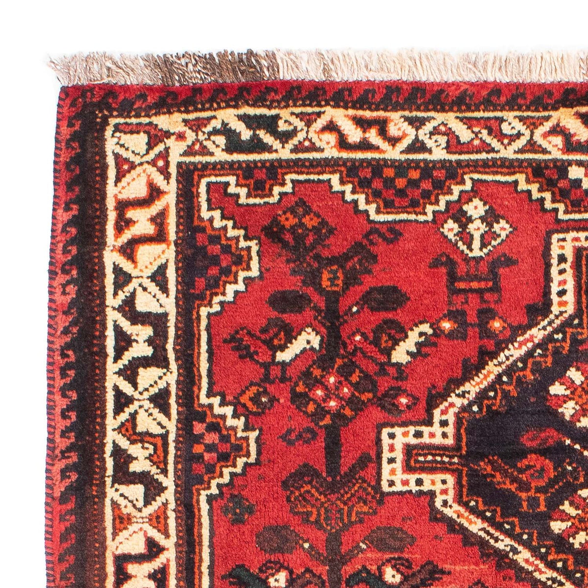 Persisk matta - Nomadic - 160 x 113 cm - mörkröd