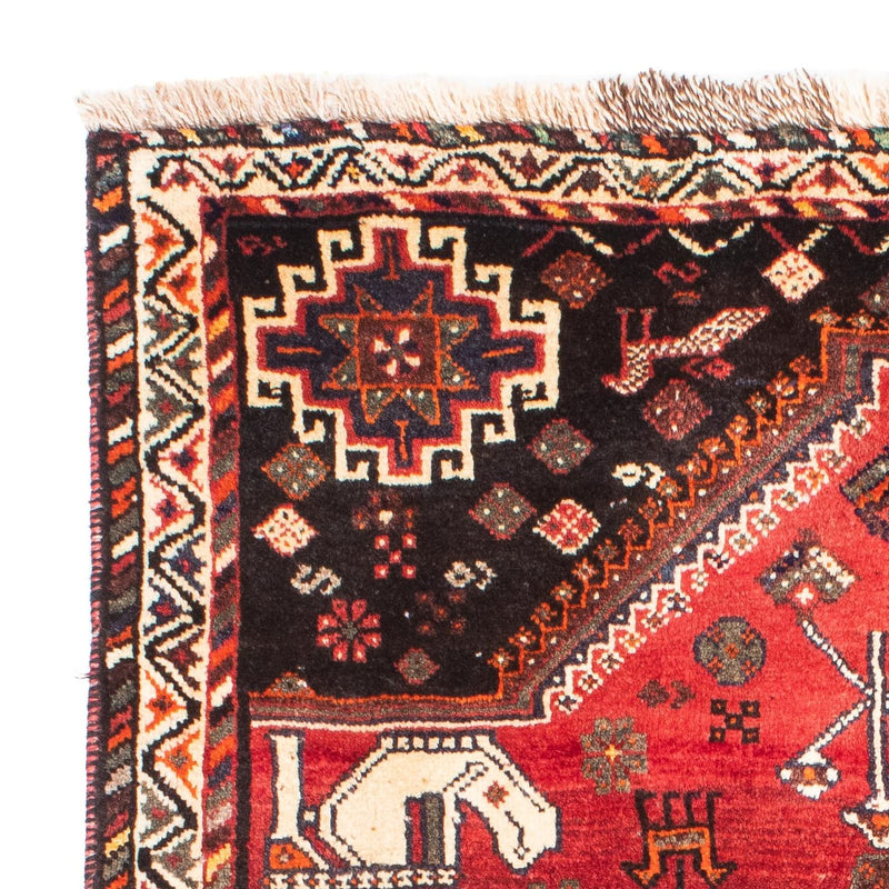 Persisk matta - Nomadic - 162 x 118 cm - mörkröd