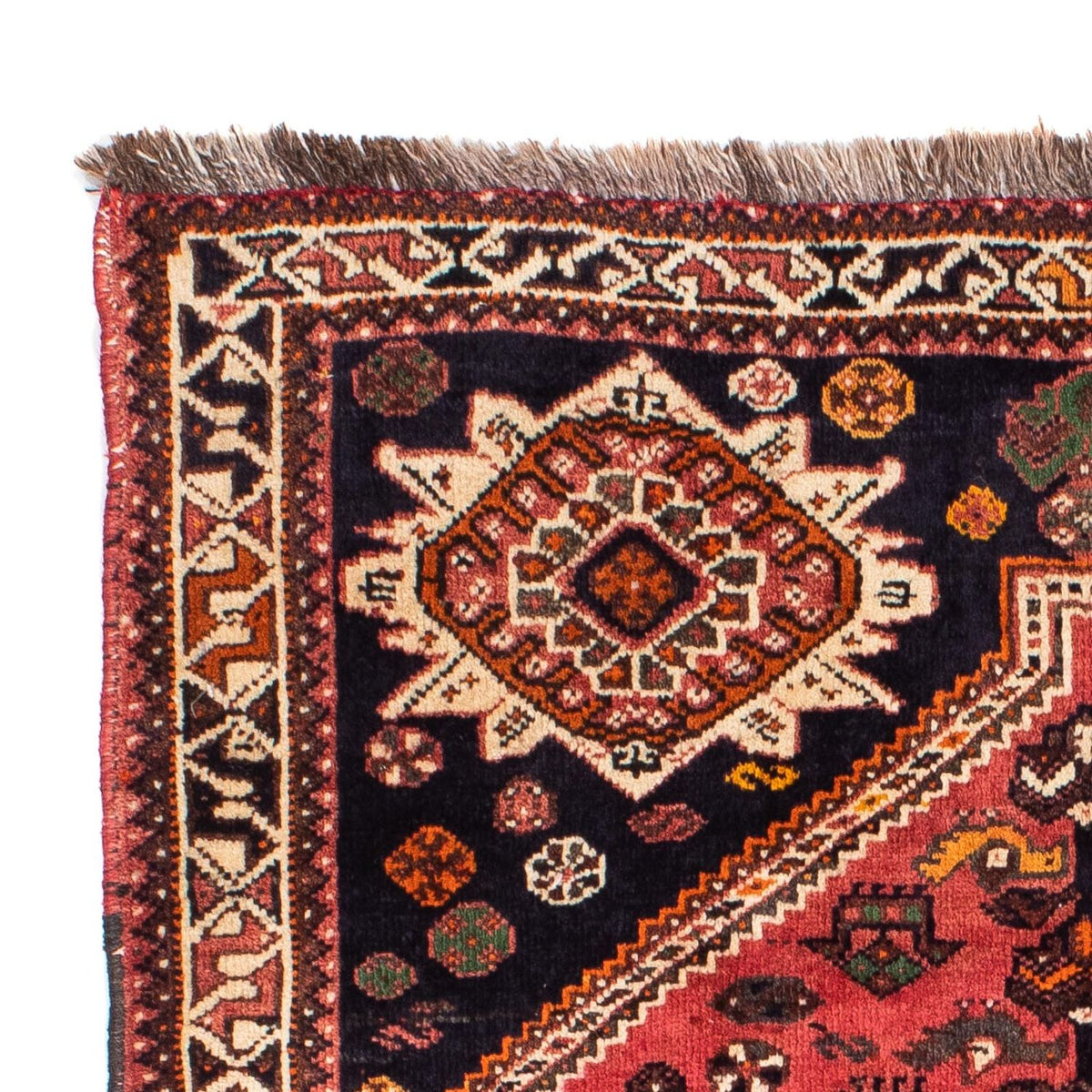 Persisk matta - Nomadic - 160 x 106 cm - mörkröd