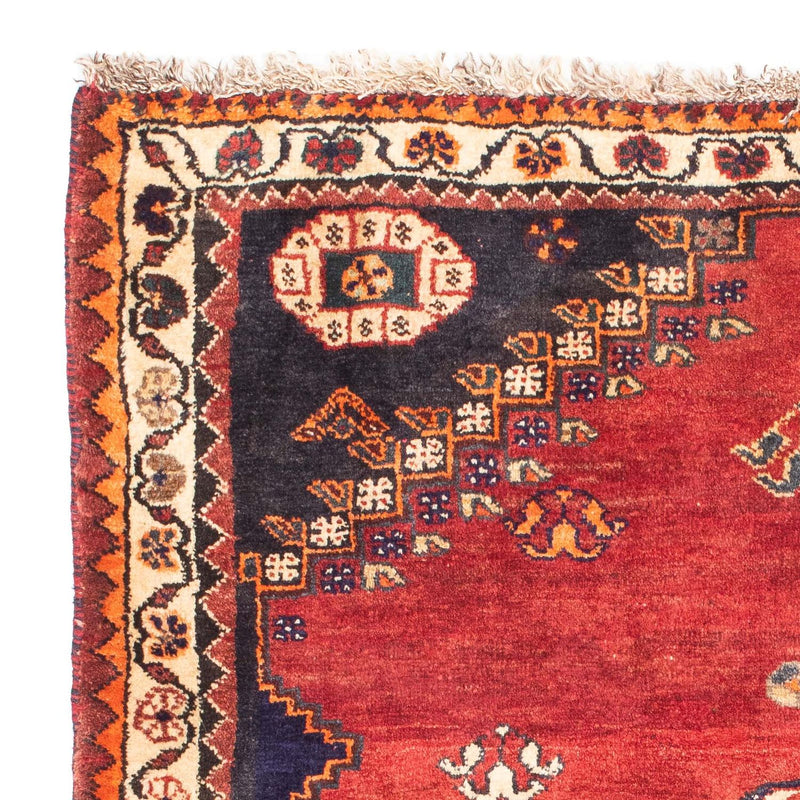 Persisk matta - Nomadic - 150 x 116 cm - mörkröd