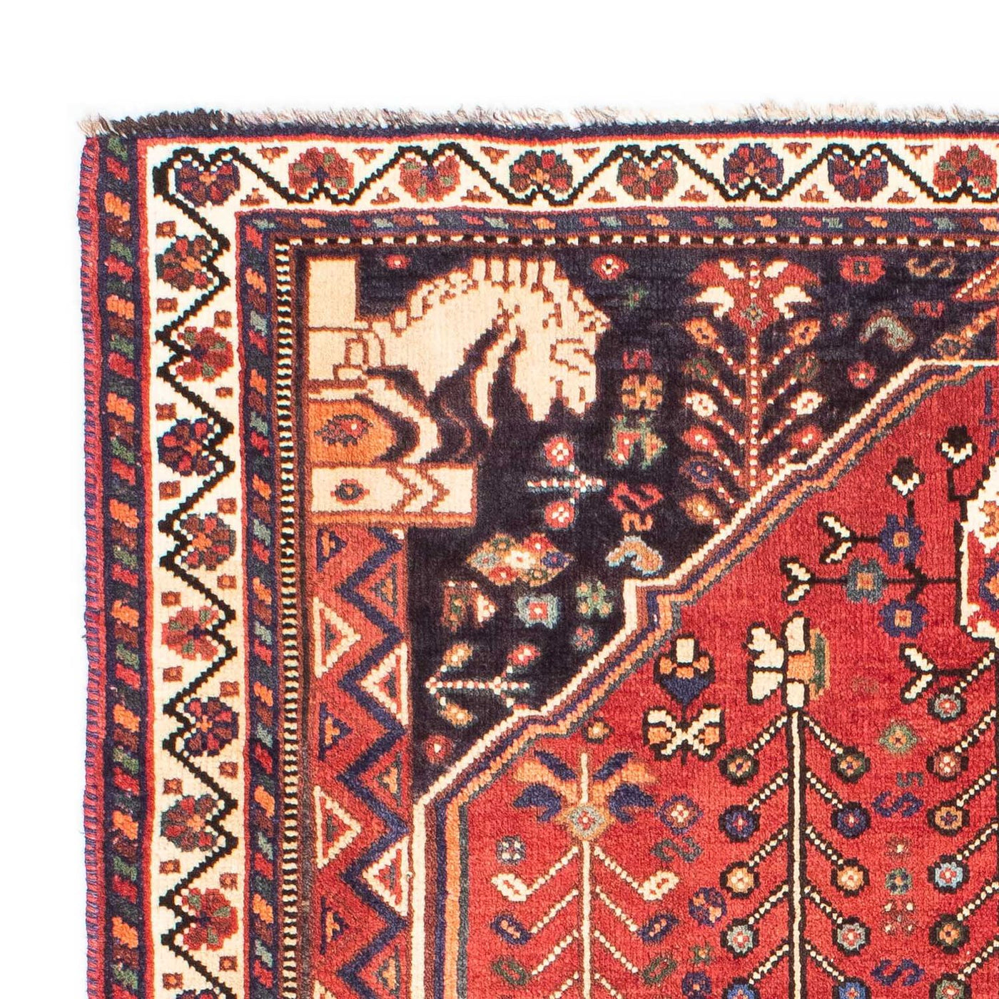 Persisk matta - Nomadic - 162 x 127 cm - röd