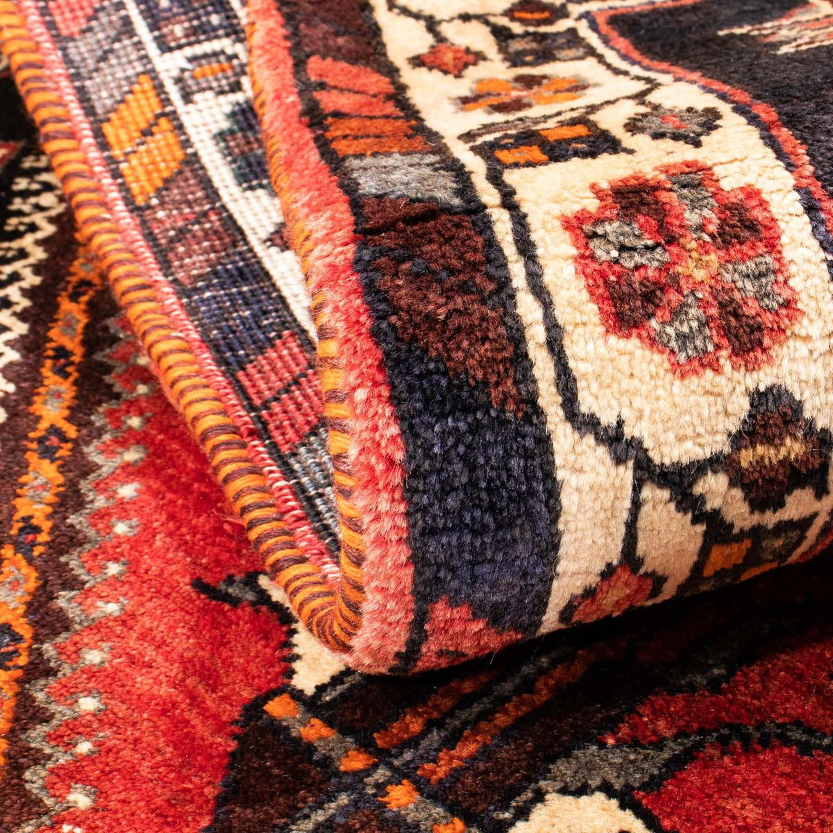 Persisk matta - Nomadic - 147 x 110 cm - mörkblå